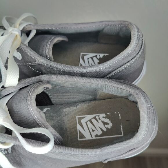 Vans Grey Canvas Skate Sneakers - Picture 7 of 13